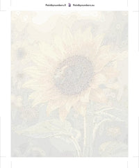 Thumbnail for Paint by numbers canvas - Sunflower and Bee
