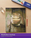 Thumbnail for Valmiin numeromaalauksen havainnekuva - Candlelight 40x50cm