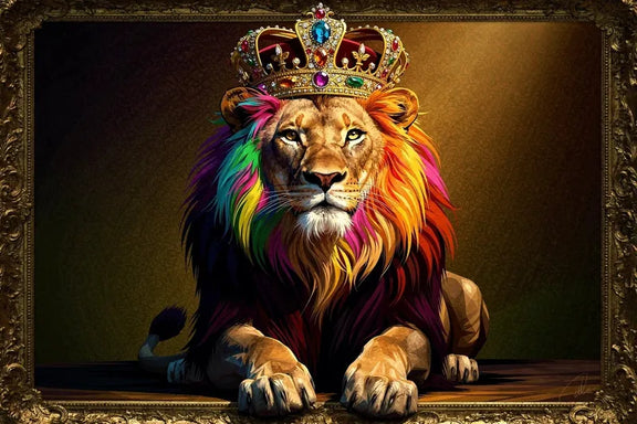 Timanttimaalaus Regal Lion