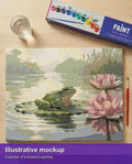 Thumbnail for Valmiin numeromaalauksen havainnekuva - Frog on Lily Pad 50x40cm