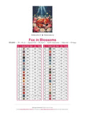 Thumbnail for Fox in Blossoms timanttimaalauksen värikartta – 36 DMC-väriä