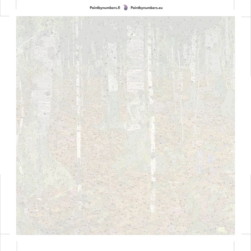 Paint by numbers canvas - Birch Forest