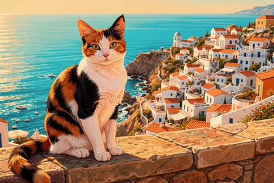 Timanttimaalaus Coastal Cat