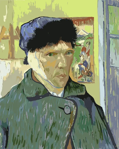 Self Portrait with Bandaged Ear numeromaalaus - Vincent van Gogh