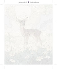 Thumbnail for Paint by numbers canvas - Fawn in Meadow