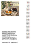 Thumbnail for Paint by numbers color chart - Peaches Cherries and Flowers - väriluettelo ja ohjeet
