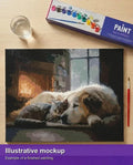 Thumbnail for Valmiin numeromaalauksen havainnekuva - Cozy Companions 50x40cm