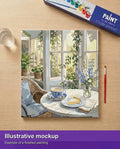 Thumbnail for Valmiin numeromaalauksen havainnekuva - Tea and Cake Still 50x50cm