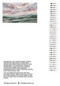 Thumbnail for Värikartta ja ohjeet - Pastel Hills and Clouds 70x40cm
