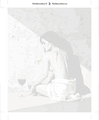 Thumbnail for Paint by numbers canvas - Woman with Towel and Wine