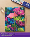 Thumbnail for Valmiin numeromaalauksen havainnekuva - Vibrant Floral Symphony 40x50cm