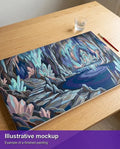 Thumbnail for Valmiin numeromaalauksen havainnekuva - Crystal Cave Temple 70x40cm