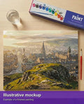 Thumbnail for Valmiin numeromaalauksen havainnekuva - City View from Hill 50x40cm