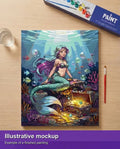 Thumbnail for Valmiin numeromaalauksen havainnekuva - Mystical Mermaid Treasure 40x50cm