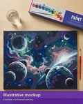Thumbnail for Valmiin numeromaalauksen havainnekuva - Planets and Nebulae 50x40cm
