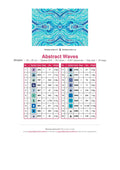 Thumbnail for Abstract Waves timanttimaalauksen värikartta – 20 DMC-väriä