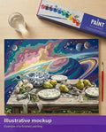 Thumbnail for Valmiin numeromaalauksen havainnekuva - Saturn and Planets 50x40cm