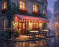 Thumbnail for Timanttimaalaus Parisian Café at Night