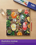 Thumbnail for Valmiin numeromaalauksen havainnekuva - Cocktails and Citrus Slices 50x50cm