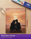 Thumbnail for Valmiin numeromaalauksen havainnekuva - Couple at Sunset 40x50cm