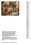Thumbnail for Paint by numbers color chart - Bicycle and Flower Baskets - väriluettelo ja ohjeet