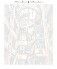 Thumbnail for Numeroitu kangas - Balconies and Arches Courtyard 40x50cm