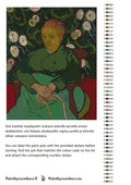 Thumbnail for Paint by numbers color chart - La Berceuse - väriluettelo ja ohjeet
