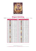 Thumbnail for Dragon Hatchling timanttimaalauksen värikartta – 40 DMC-väriä