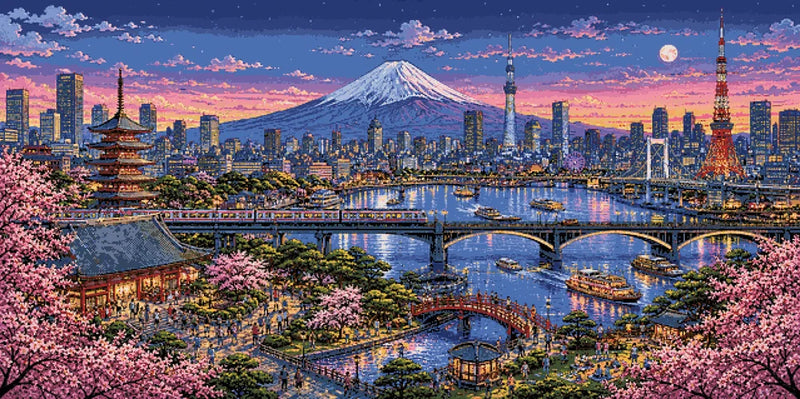 Timanttikuvio - Tokyo Skyline