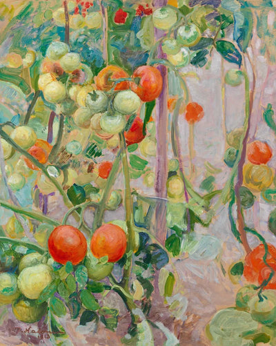 Tomatoes by Halonen, 40x50 cm timanttimaalaus – alkuperäinen kuva, josta kuvio on tehty