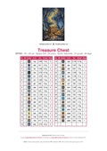 Thumbnail for Treasure Chest timanttimaalauksen värikartta – 35 DMC-väriä
