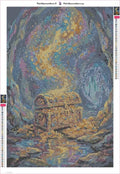 Thumbnail for Treasure Chest timanttimaalauksen liimapintainen canvas 40x60cm