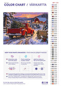 Thumbnail for Numeromaalaus: Värikartta ja ohjeet - Tree Farm Truck 70x50cm