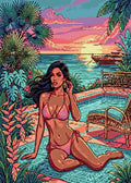 Thumbnail for Timanttikuvio - Tropical Bikini
