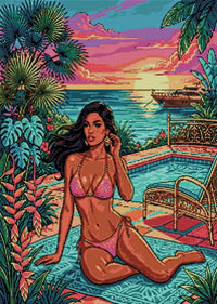 Thumbnail for Timanttikuvio - Tropical Bikini