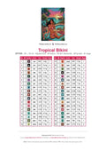 Thumbnail for Tropical Bikini timanttimaalauksen värikartta – 36 DMC-väriä