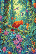Thumbnail for Tropical Birds in Lush Jungle, 40x60 cm timanttimaalaus – lopullisen kuvion esikatselu