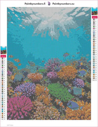 Thumbnail for Coral Reef Life timanttimaalauksen liimapintainen canvas 30x40cm