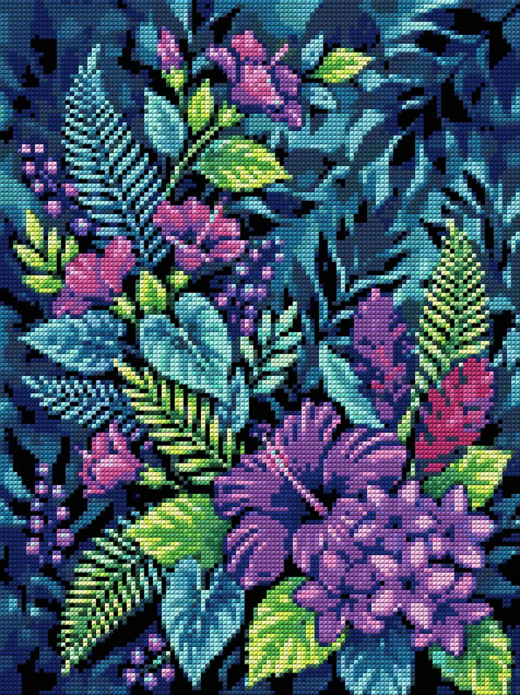 Timanttikuvio - Tropical Foliage