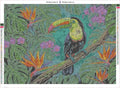 Thumbnail for Tropical Toucan timanttimaalauksen liimapintainen canvas 70x50cm