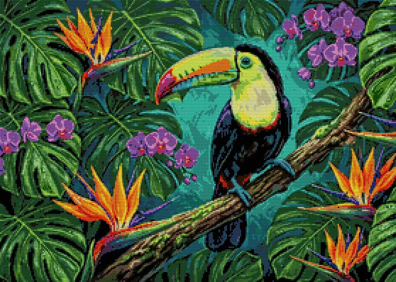 Timanttikuvio - Tropical Toucan