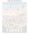 Thumbnail for Numeroitu kangas - Turkey Travel Poster 40x50cm