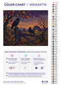 Thumbnail for Värikartta ja ohjeet - Two Ravens on Fence 50x40cm
