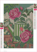 Thumbnail for Two Roses and a Ladybird timanttimaalauksen liimapintainen canvas 20x30cm