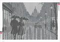 Thumbnail for Umbrellas on a Rainy Paris Street timanttimaalauksen liimapintainen canvas 60x40cm