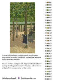 Thumbnail for Värikartta ja ohjeet - Under the Trees from The Public Gardens 40x80cm