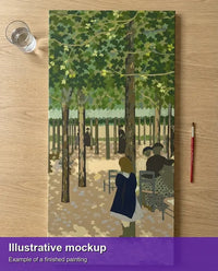 Thumbnail for Valmiin numeromaalauksen havainnekuva - Under the Trees from The Public Gardens 40x80cm