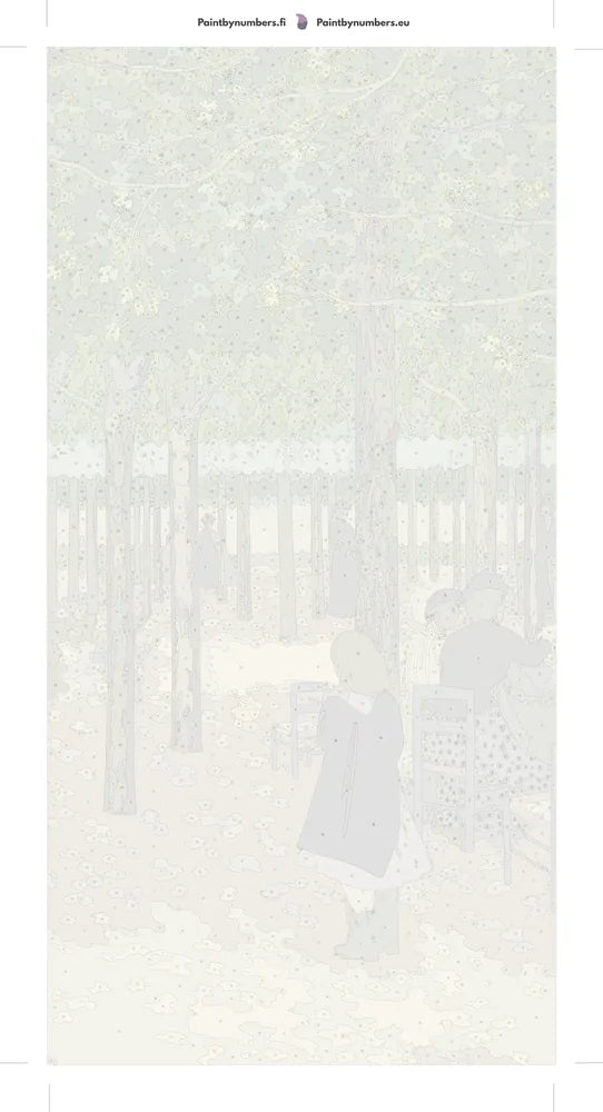 Numeroitu kangas - Under the Trees from The Public Gardens 40x80cm