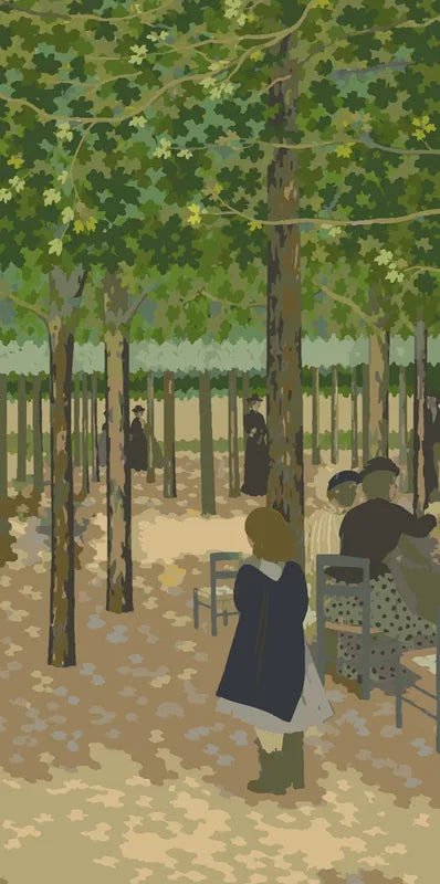 Under the Trees from The Public Gardens numeromaalaus - Edouard Vuillard