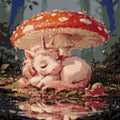 Thumbnail for Timanttikuvio - Unicorn Under Toadstool